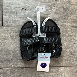 Cat & Jack Kids Black Strap Sandals